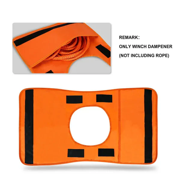 Off-Road Winch Damper with Storage Pocket and Reflective Strips - Image 4