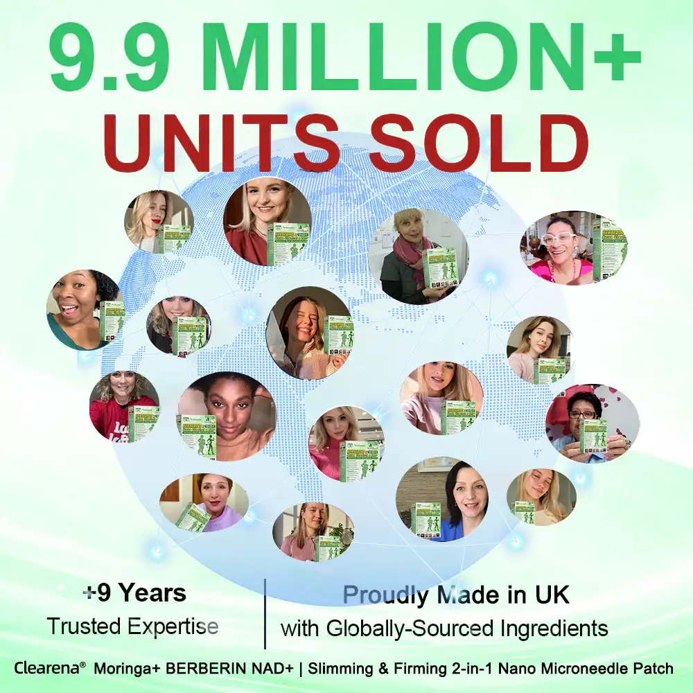 【𝐿𝑎𝑠𝑡 𝐷𝑎𝑦 𝑃𝑟𝑜𝑚𝑜𝑡𝑖𝑜𝑛 80% 𝑂𝐹𝐹】|𝐂𝐥𝐞𝐚𝐫𝐞𝐧𝐚® 𝑴𝒐𝒓𝒊𝒏𝒈𝒂 & 𝑩𝒆𝒓𝒃𝒆𝒓𝒊𝒏𝒆 NAD+| Slimming & Firming 2-in-1 Nano Microneedle Patch|𝘉𝘢𝘤𝘬𝘦𝘥 𝘣𝘺 𝘴𝘤𝘪𝘦𝘯𝘤𝘦 | 10-𝗂𝗇-𝟣 𝖿𝗈𝗋𝗆𝗎𝗅𝖺 | 𝑅𝑒𝑠𝑢𝑙𝑡𝑠 𝑖𝑛 7 𝑑𝑎𝑦𝑠 ✨ - Image 10